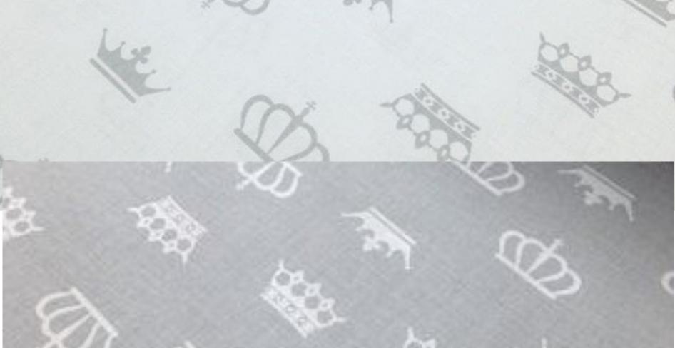 Сменная наволочка на подушку для беременных цвета: Короны комби серо-белые